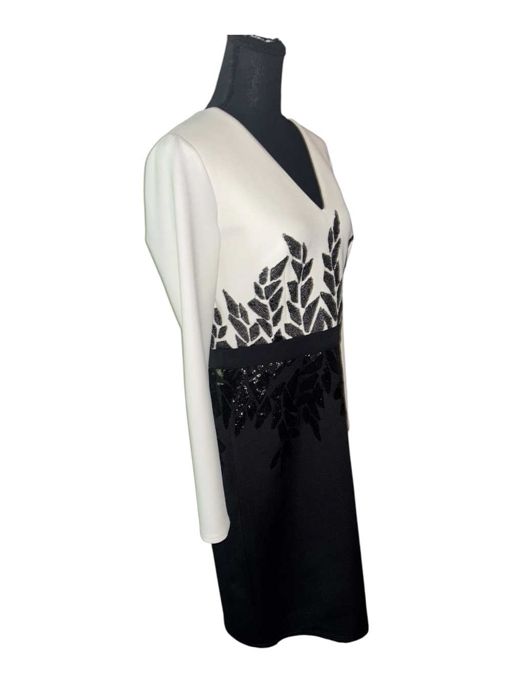 NWT TADASHI SHOJI Birch neoprene Dress L - Picture 3 of 7
